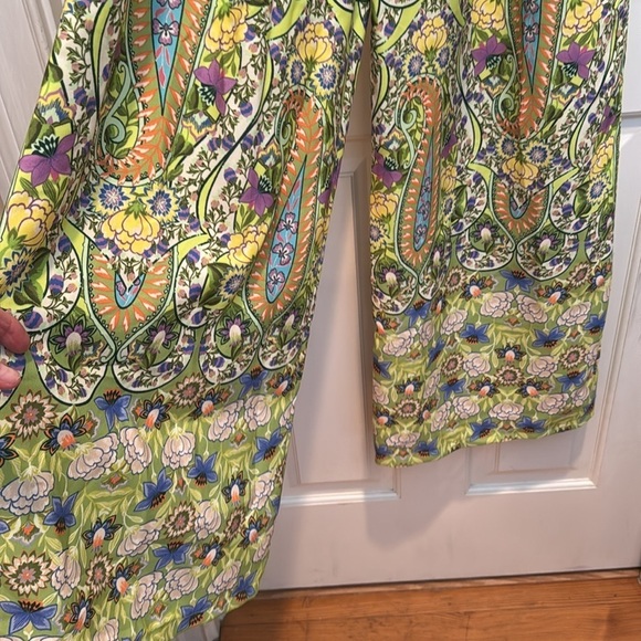 NWT Colorful Paisley Wide-Leg Pants made in Italy - Picture 2 of 9